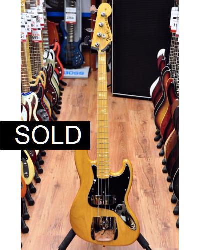 Fender American Vintage 1975 Jazz Bass Aged Natural-MN (#1)